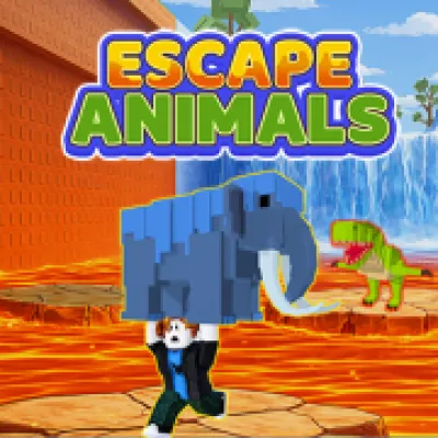 Escape Animals is an exciting survival game that blends fast-paced running with clicker mechanics, challenging players to dodge lava and ice while collecting rare animals to expand and upgrade their base.